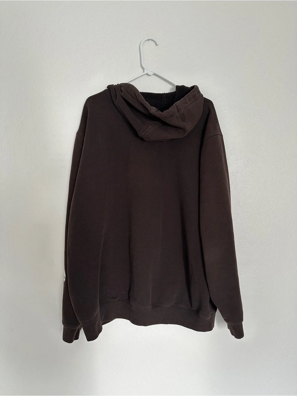 Carhartt Brown Logo Sleeve Hooded Sweatshirt XL